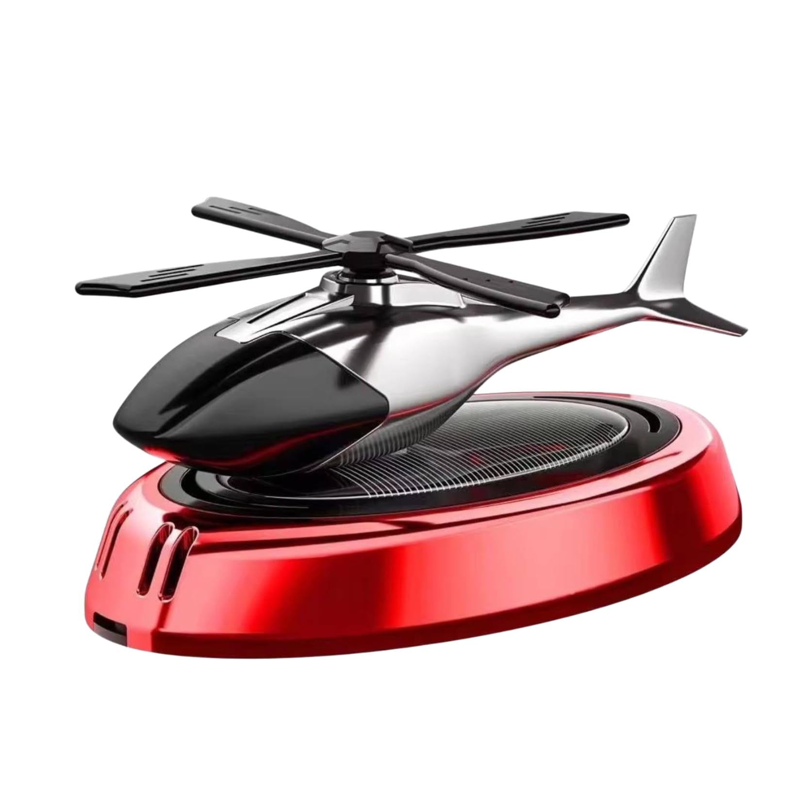 Helicopter Solar Dashboard Ornament with Built-In Perfume